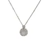 Collar Redondo Giratorio Full Diamond de Moda Exquisita Coreano y Japonés, Cadena para Clavícula Versátil de Lujo Ligero Elegante de Gama Alta Súper Brillante