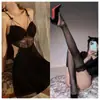 Ropa Interior Hermosa y Atractiva, Ropa de Dormir Sexy, Sujetador Estilo Francés, Camisola de Noche con Aro y Encaje, Vestido Camisola Espalda Descubierta Puro Deseo