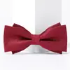 Gravata Borboleta Masculina Padrinho Noivo Vermelho Vinho Gravata Preta Camisa Social Vestido Casamento Vermelho Estilo Coreano Laço para Mulheres