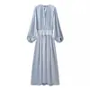 Vestido de Moda Elegante de Manga Larga Acampanado para Viajes al Trabajo de Mujer Europeo y Americano Transfronterizo Ins 2026 Nuevo Venta al por Mayor Amazon