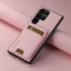 Suteni es Adecuado para Samsung S26Ultra Funda de Teléfono con Porta Tarjetas S25/S24Plus Soporte Funda de Cuero con Patrón de Lichi