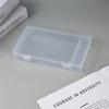 Caja de Almacenamiento de Papelería para Brochas de Maquillaje, Caja de Plástico de 2 Compartimentos para Viaje, a Prueba de Polvo, para Brochas, Lápices de Cejas, Herramientas de Ferretería