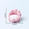 Muebles Creativos Elásticos Q Rosas, Accesorios Decorativos Hechos a Mano para Casas de Muñecas DIY, Adornos Pequeños para Paisajismo de Sala de Estar en Miniatura