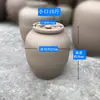 Tarro de Cerámica para Encurtidos con Tapa, Tarro Tradicional Doméstico para Almacenamiento de Agua Arroz, Tarro Pequeño para Salsa, Tarro Grande de Agua para Col Encurtida, Tarro de Arcilla sin Esmalte