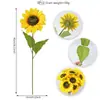 Ramo de Girasoles Artificiales Transfronterizo, Girasoles Falsos, Decoración para Sala de Estar en Casa, Accesorios para Fotografía de Bodas, Adornos Florales