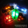 Insignia de resina acrílica con logo personalizado, regalo con luz LED, etiqueta de nombre para fans de conciertos de celebridades, broche