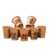 Vasos de Papel Kraft Personalizados de 9 Onzas para Bebidas Calientes con Impresión de Logo, Vasos de Papel Ecológicos al por Mayor para Llevar Café