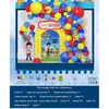 Conjunto de Balões de Aniversário Infantil para Crianças de 1 a 5 Anos, Suprimentos de Decoração para Cena de Festa, Conjunto Completo para Meninos e Meninas
