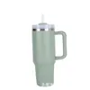 Amazon Explosions Segunda Geração 40oz Copo de Carro de Aço Inoxidável 304 Copo Térmico Grande Capacidade Com Canudo Copo de Gelo para Carro