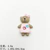 Urso de desenho animado pintado urso de natal faça você mesmo acessórios de resina celular beleza geladeira adesivo acessórios para cabelo acessórios de elástico