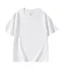 Camiseta de Algodón con Hombro Caído de Manga Corta con Cuello Redondo Color Sólido Ropa de Grupo Ropa de Clase para Hombres y Mujeres Viaje Diario