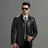 Chaqueta de Cuero para Hombre Haining Estilo Nuevo Primavera y Otoño 2026 Cuello Solapa Abotonada Casual de Negocios Atuendo de Papá Chaqueta de Cuero para Hombre Venta al por Mayor