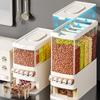 Caja de Almacenamiento de Granos, Contenedor de Arroz, Frasco Sellado de Grado Alimenticio para el Hogar, Contenedor de Arroz Transparente, Contenedor de Granos a Prueba de Insectos y Humedad, Caja de Arroz