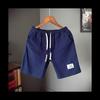 Shorts de Algodão e Linho Masculino Plus Size 5-5 Calças Médias Verão Casual Moda Gordo Solto Fino Japonês Respirável