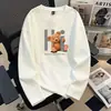 Camiseta de Manga Longa Bestseller do Armazém Trovão Masculina Primavera Outono Solta Moda de Rua Marca Tendência Adolescente Masculino Tamanho Grande Camada Base Transfronteiriça