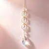 Suministro transfronterizo de carillones de viento de cristal de estrella y luna, atrapasoles, decoraciones para ventanas, manualidades para el hogar, regalos, artículos hechos a mano para DIY