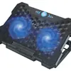 Suministro directo de fábrica radiador de portátil F2 ventilador dual luz LED azul ajuste de velocidad del viento disipación rápida de calor