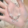 En stock pulsera río de estrellas brumosas viento frío hielo roto suave estrella luna imitación luna piedra lunar pulsera de cuentas para mujer