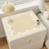 Bonita alfombrilla para mesita de noche, impermeable y a prueba de aceite, alfombrilla de mesa sin lavado, cubierta antipolvo para refrigerador, mantel para lavadora, alfombrilla protectora