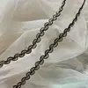 Nuevo encaje de hilo dorado y plateado de 1 cm de ancho con forma de S, ribete de encaje con curva pequeña ondulada, accesorios para pantallas de lámparas y textiles del hogar, accesorios para manualidades