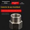 Aço inoxidável espessado rosca interna diâmetro variável para fio 4 pontos rosca interna para 6 pontos rosca interna junta de tubo de água cabeça grande e pequena