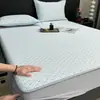Esterilla de frijol a rayas estilo Ins para verano, grado A, para maternidad e infantil, dormitorio de estudiantes, seda de hielo, esterilla suave, sábana, sábana refrescante para la cama
