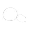 Pulseira Sorriso em Prata de Lei S925 Design de Nicho Feminino Sentido Avançado Pulseira Ajustável Pulseira Simples de Corrente Osso de Cobra Joias para Mulheres