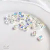 Cristal Austríaco Solto Elemento Cubo de Açúcar Perolado Brincos DIY Colar Colorido para Clavícula Acessórios de Joias