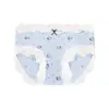 Ropa interior para niña con lunares juguetones de seda helada, cintura media, algodón puro antibacteriano en la entrepierna, sin costuras, transpirable, sexy encaje para mujer.