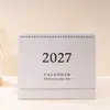 Novo Calendário 2027 Simples e Fresco Ornamento de Mesa Criativo Planejador Versão em Inglês Calendário