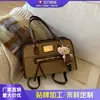 Mochila Feminina Retro Fosca de Início de Outono 2025 Nova Mochila de Trabalho Tendência Bolsa de Ombro Bolsa Tote Bolsa Grande