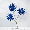 Lirio Araña Artificial de 3 Cabezas, Lirio de Lluvia y Flor Manju Shaw para Decoración de Salón de Bodas, Arreglo Floral, Decoración del Hogar, Flores de Seda
