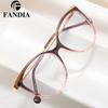 92303 Nuevas gafas planas TR90 de moda para mujer, modernas, combinables, con montura redonda, gafas para miopía para hombre.