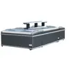 Gabinete de Isla Gabinete Combinado Gabinete Horizontal Comercial Grande Supermercado Congelador Helado Bebida Fría Dumplings Comida Cocinada Congelador Grande Refrigerador Vitrina