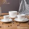 Tazas y Platillos de Café Personalizados del Fabricante Original, Tazas de Café Blancas de Cerámica, Juegos de Té de la Tarde Estilo Europeo Hechos a Medida con un Toque de Lujo