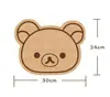 Tela de fieltro hecha a mano creativa Dibujos animados Oso lindo Colgante Lindo Engrosado Pegatinas de pared Accesorios decorativos Divertido