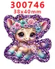 Accesorios Acrílicos de Dibujos Animados con Purpurina Transfronterizos Accesorios para Joyería DIY de Resina Parche Pasador Pasador Gt-Z-299273