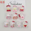 Nova Série Transparente de Gatinhos Desenho Animado Materiais Artesanais Cola de Creme DIY Acessórios de Resina Enfeites de Cabelo Pingentes