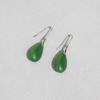Fabricante de Joyería Temu Transfronterizo Pendientes de Gota de Agua Ágata Imitación Jade Ganchos para Orejas en Forma de Gota de Agua Pendientes de Moda para Niñas