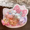 Novos Elásticos de Cabelo com Personagens de Desenho Animado Fofos Estilo Coreano para Meninas, 5 Pares de Elásticos Pequenos Básicos para Cabelo de Jardim de Infância
