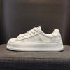 Cabeça de concha de fundo grosso sapatos brancos pequenos mulheres primavera e verão 2023 novos sapatos de biscoito de malha all-match casual sapatos femininos sapatos de skate esportivo