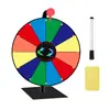Roda da Sorte Transmissão Ao Vivo Material Didático Atividade de Jogo Tabela de Loteria Apagável Mini Roleta de Mesa
