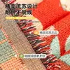 Nuevo plaid navideño transfronterizo para sofá, manta de sofá retro americana, funda de sofá de chenilla, camino de cama decorativo para casa de huéspedes