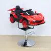 Nuevo Modelo Transfronterizo Coche Cortapelo Infantil Silla de Peluquería Estilo Coche, Especializado para Barberías, Silla Giratoria y Ajustable, Venta al por Mayor desde Fabricante