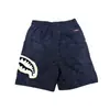 Novos Shorts Esportivos Masculinos com Patch de Boca de Tubarão, Calças de Cinco Pontos Largas, Shorts Casuais da Moda para Praia, Calças Esportivas de Basquete