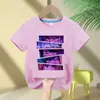 Grupo Bruja Cazadora Niños Niños y Niñas Estampado de Anime Moda Casual Camiseta de Manga Corta Nueva Transfronterizo