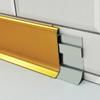 Zócalo de aleación de aluminio ultraestrecho, zócalo con clip, zócalo de aluminio metálico, tira de protección de esquinas