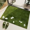 Alfombrilla Minimalista de Tierra de Diatomeas para Entrada de Baño, Antideslizante, Absorbente de Agua, Secado Rápido para Uso en Casa