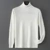 Estilo Nuevo Otoño e Invierno Suéter de Lana de Cuello Medio Alto Holgado Capa Base Holgada Moda Casual de Lana Capa Base