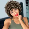 Novo Produto de Comércio Exterior: Peruca Explosiva Cacheada Fofa de Dreadlocks para Mulheres Africanas, Touca de Dreadlocks Estilo Curto